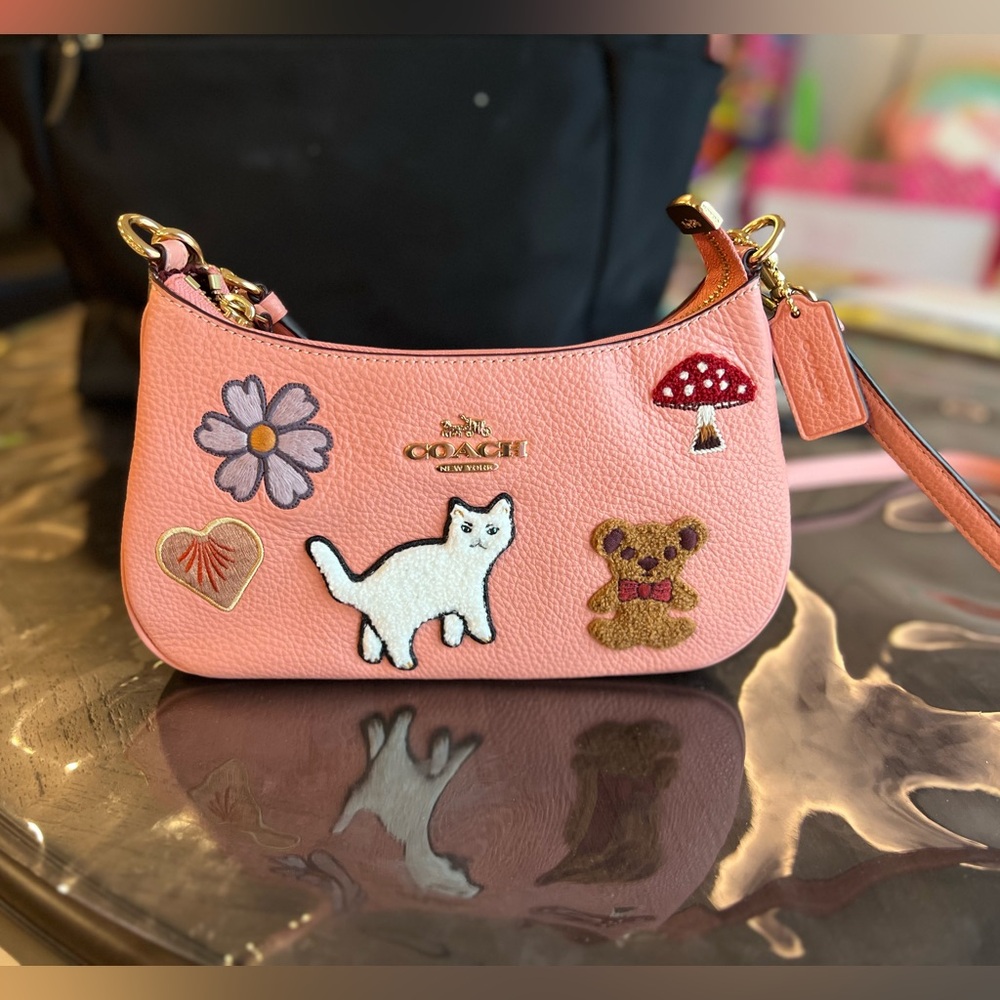 Coach Teri shoulder/crossbody bag creature patches